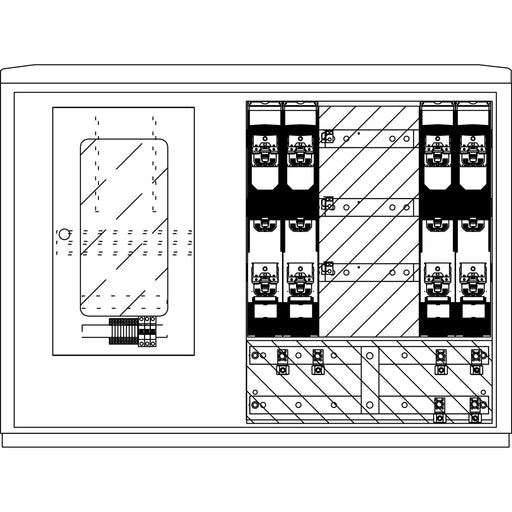 Elsta Mosdorfer - Zähler-Komplettschrank Wandlerschrank Freiluft WS835.W1.N2211 WS A850-3 W1 500A