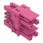 WAGO - Kompaktverteiler für steckbare Gebäudeinstallation 3-fach-Verteiler 2-polig 770-1706 Kod. B,pink − 50 Stück