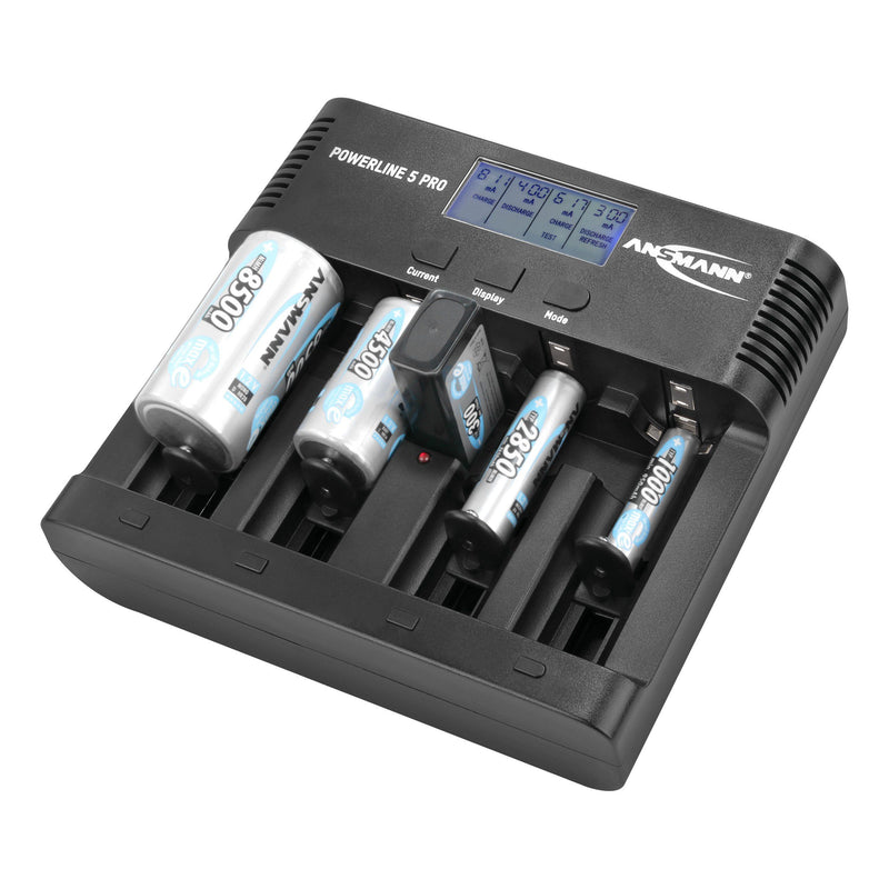 Ansmann - Universal-Ladegerät Tisch-Ladegerät 1001-0018 Powerline 5 Pro