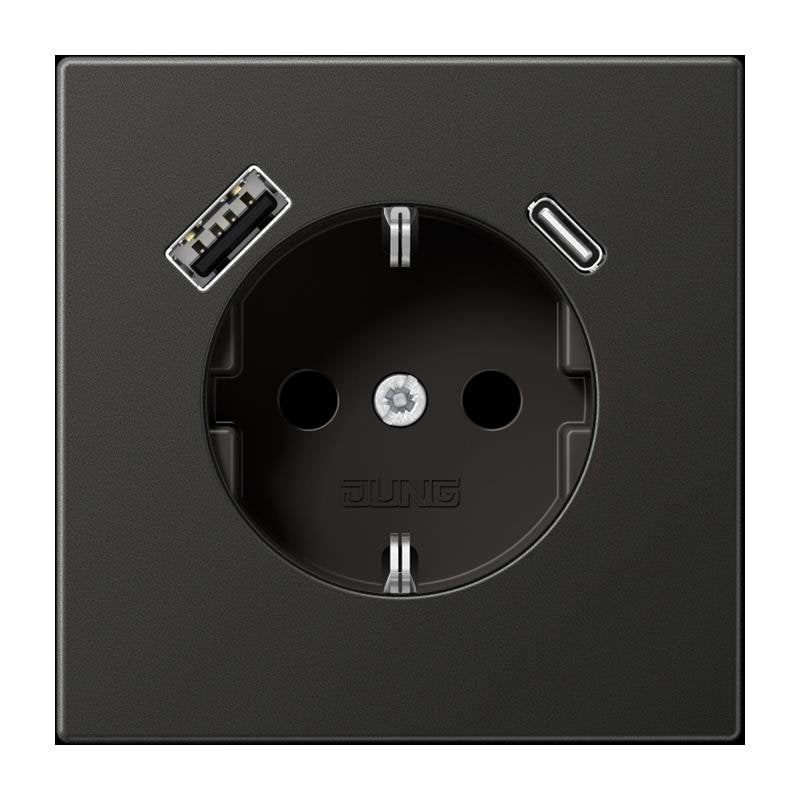 Jung - Steckdose SCHUKO Steckdose 16 A 250V AL 1520-15 CA AN m. Berührungsschutz