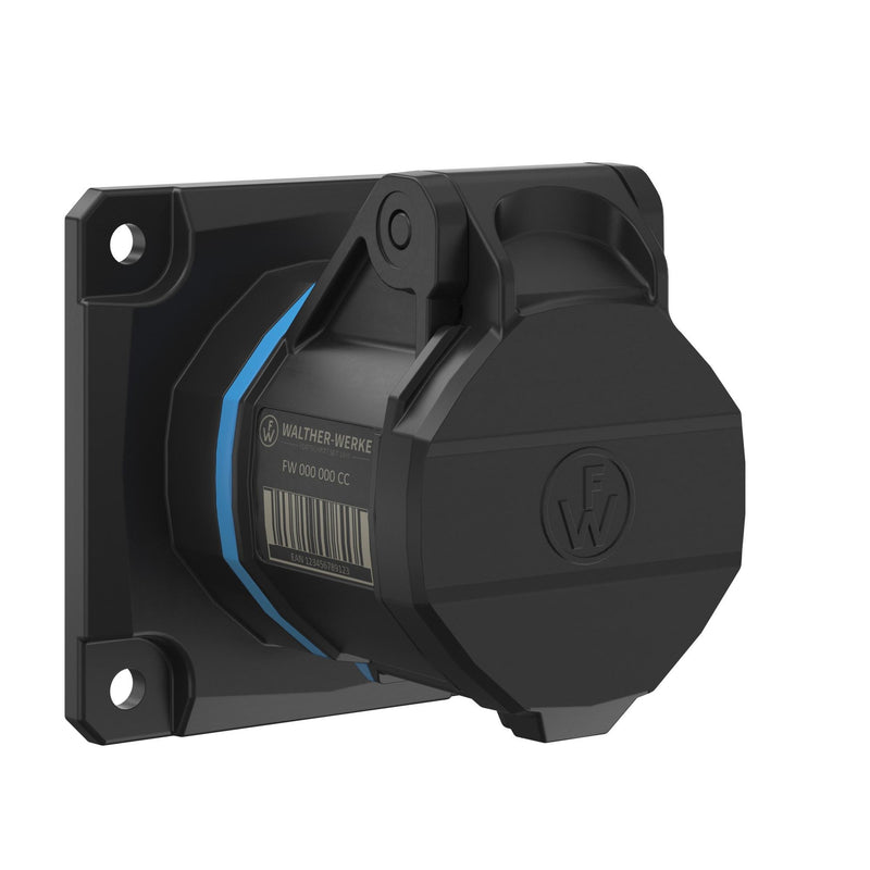 Walther Werke - CEE-Anbausteckdose (IEC 60309) CEE NEO Anbaudose FW410306SA gerade 1 6A 3P 6h