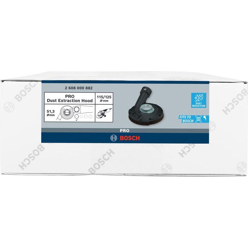 Bosch - Systemzubehör für Schleifen/Polieren (Akku/elektrisch/Druckluft) PRO Absaughaube, ohne 2608000882 Schlüssel 115/125 mm