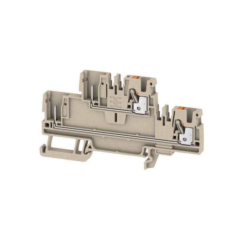 Weidmüller - Durchgangs-Reihenklemme APGTB 2,5 2T 4C/2 2,5qmm, 24A,dklbeige − 50 Stück