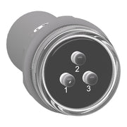 Schneider Electric - Leuchtmelder, Komplettgerät 3-Phasen-Leuchtmelder XB5EV57K4 400VAC LED bunt