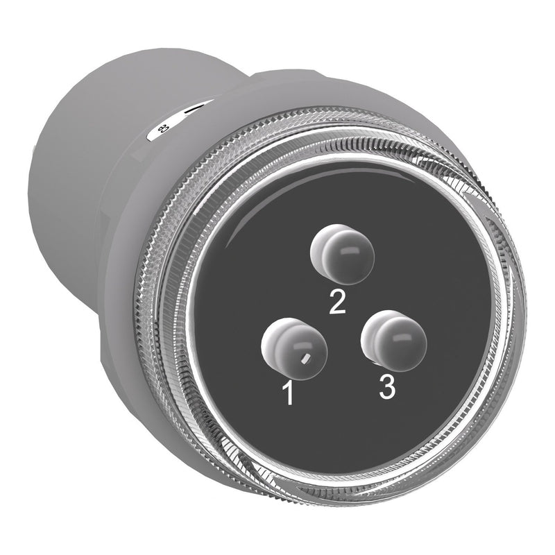 Schneider Electric - Leuchtmelder, Komplettgerät 3-Phasen-Leuchtmelder XB5EV57K4 400VAC LED bunt