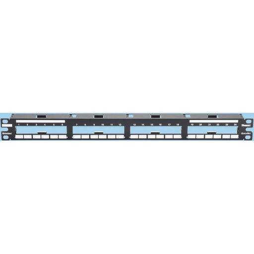 Panduit - Patchpanel Kupfer Verteilerfeld 24-Port QSP24BL