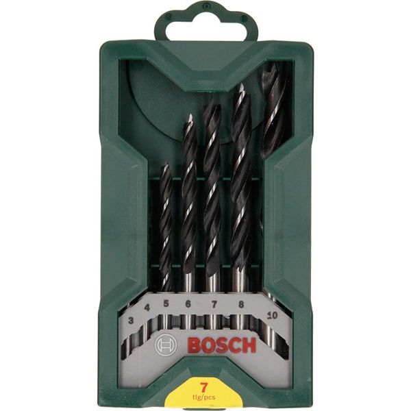 Bosch - Bohrer-Set Mini-X-Line-Holzbohrer-Set 2607019580 7-teilig