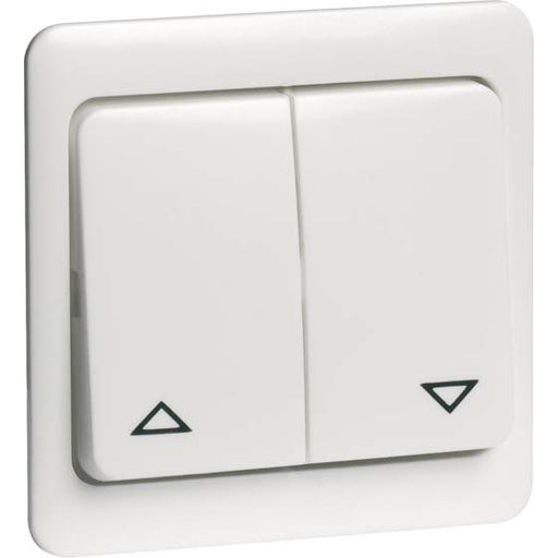 Peha - Abdeckung/Bedienelement für Installationsschalterprogramme Wippe Jalousietaster ws D 80.244 JR W für Kombination