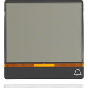 Berker - Abdeckung/Bedienelement für Installationsschalterprogramme Wippe anth/sa 16966076 Symbol Klingel