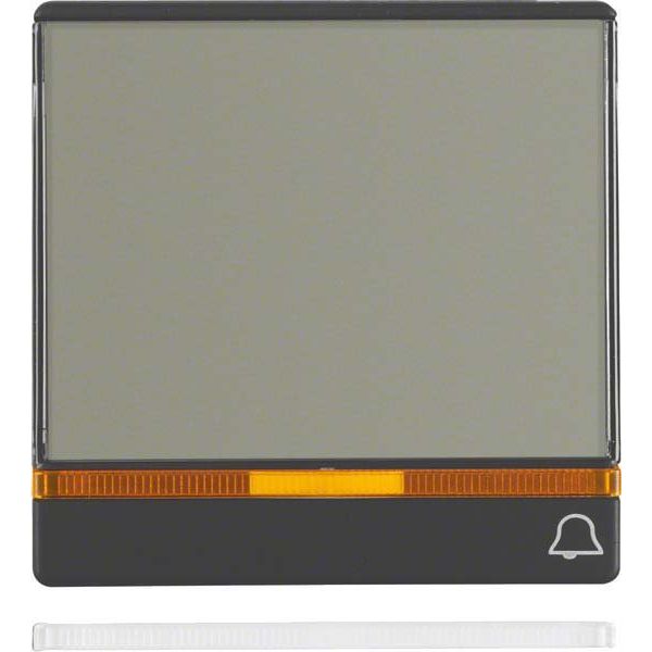 Berker - Abdeckung/Bedienelement für Installationsschalterprogramme Wippe anth/sa 16966076 Symbol Klingel