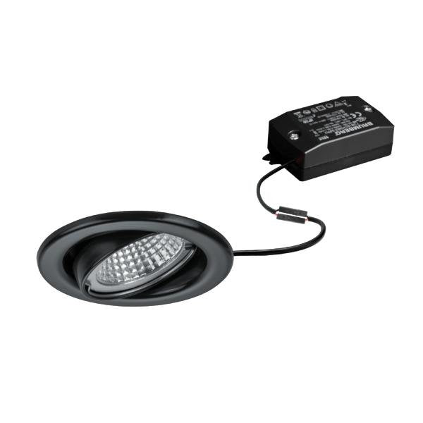 Brumberg Leuchten - Downlight/Strahler/Flutlicht LED-Einbaustrahler 350mA 38180083 3000K schwarz