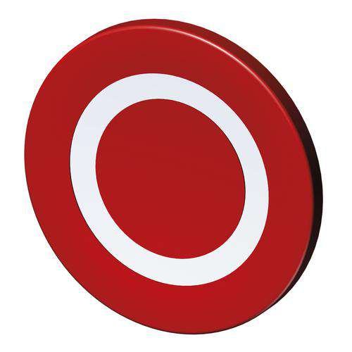 Stahl - Bezeichnungsschild für Befehlsgeräte Tastenschild 8602/3 227740 rot Aus − 1 Stück by Stahl
