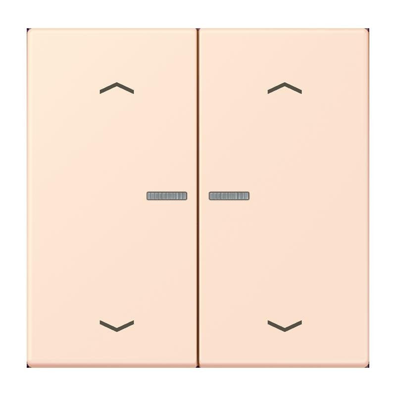Jung - Abdeckung/Bedienelement für Installationsschalterprogramme Wippe mit Lichtleiter LC 102 KO5P 226 orange pale