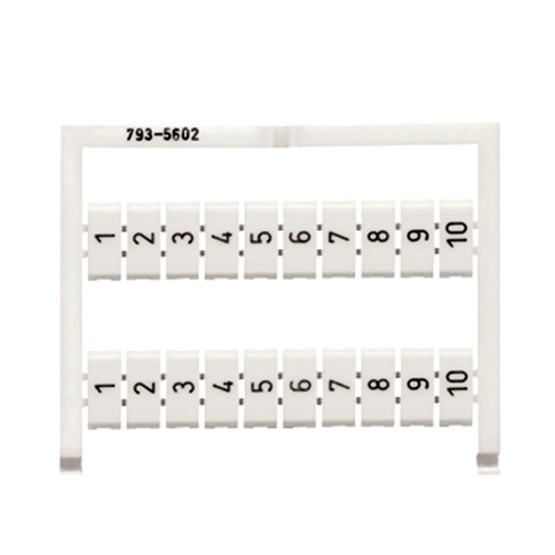 WAGO - Klemmenmarkierung WMB-Bezeichnungssystem 793-5602 S:1-10(10X) − 5 Stück