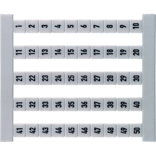 Weidmüller - Klemmenmarkierung Klemmenmarkierer DEK 5 FS 1-50 dekafix ws − 50 Stück
