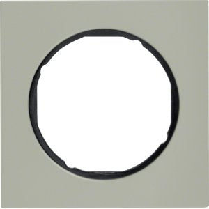 Berker - Abdeckrahmen Rahmen Eds/sw 10112204 1fach, rund