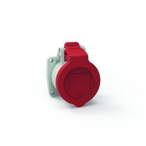 Bals Elektrotech - CEE-Anbausteckdose (IEC 60309) Anbausteckdose gerade 136571 16A 3p 400V 9h IP54 − 10 Stück