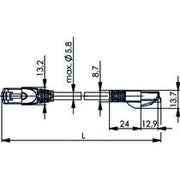 Telegärtner - Patchkabel Kupfer Patchkabel SF/UTP Cat.5 100008108 0,5m 4x2xAWG26/7PUR