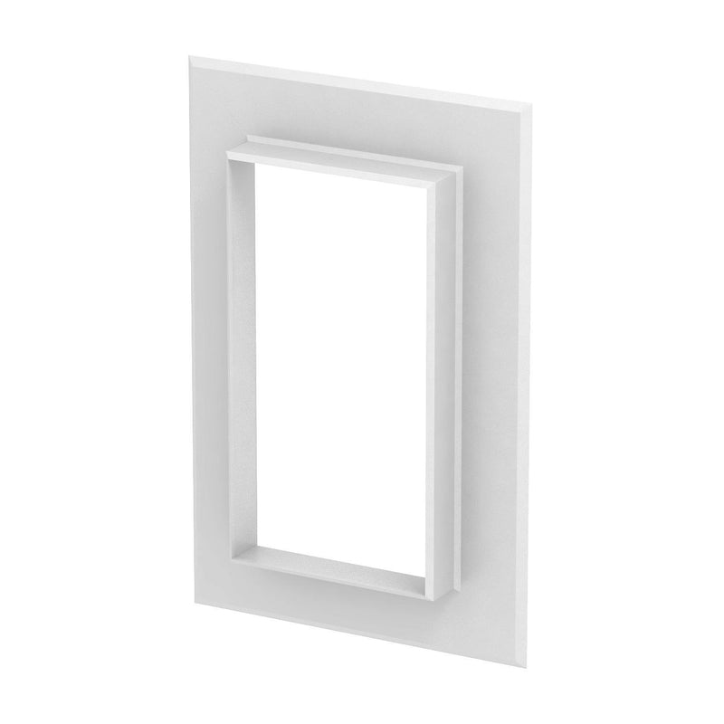 OBO Bettermann - Wandanschlussblende für Geräteeinbaukanal Wandabschlussblende G-AWAG90170RW geschlossen