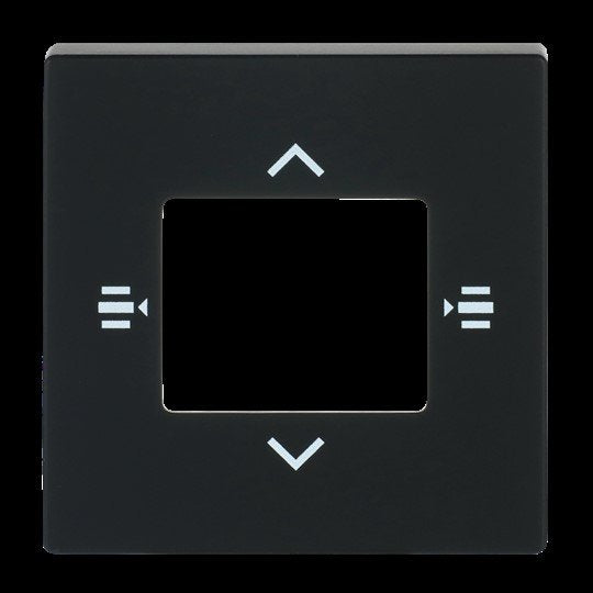 Busch-Jaeger - Einsatz/Abdeckung für Kommunikationstechnik Zentralscheibe sw/matt 6108/61-885 7-fach KNX