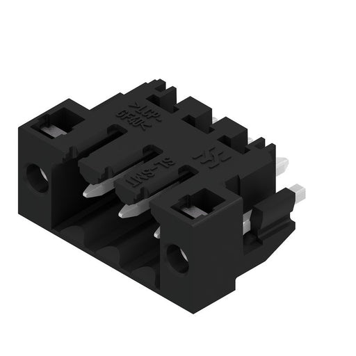 Weidmüller - Leiterplattensteckverbinder LP Verbinder Raster 3.5 SL-SMT3.5#1842550000 /3/180LF3.2SN SW BOX − 102 Stück