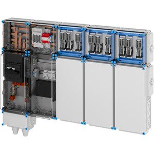 Hensel - Verteilerschrank für Energieversorgung Ladeverteiler Mi EV 43kW 9001 b. z. 9 Ladepunkte