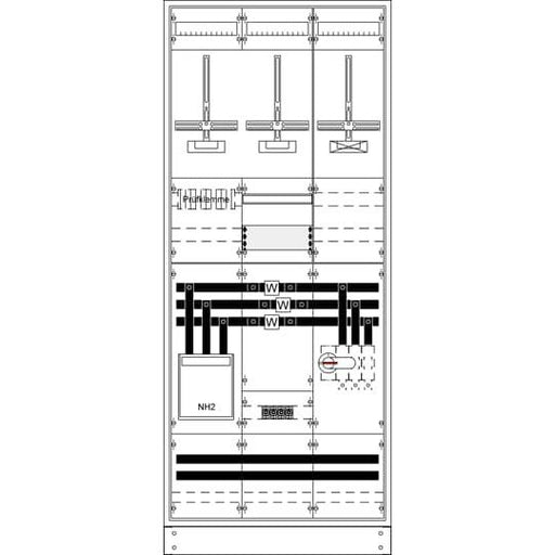 Striebel&John - Zähler-Komplettschrank Meß-u.Wandler-Standschrank KS4210Z kpl. BH8/FB3