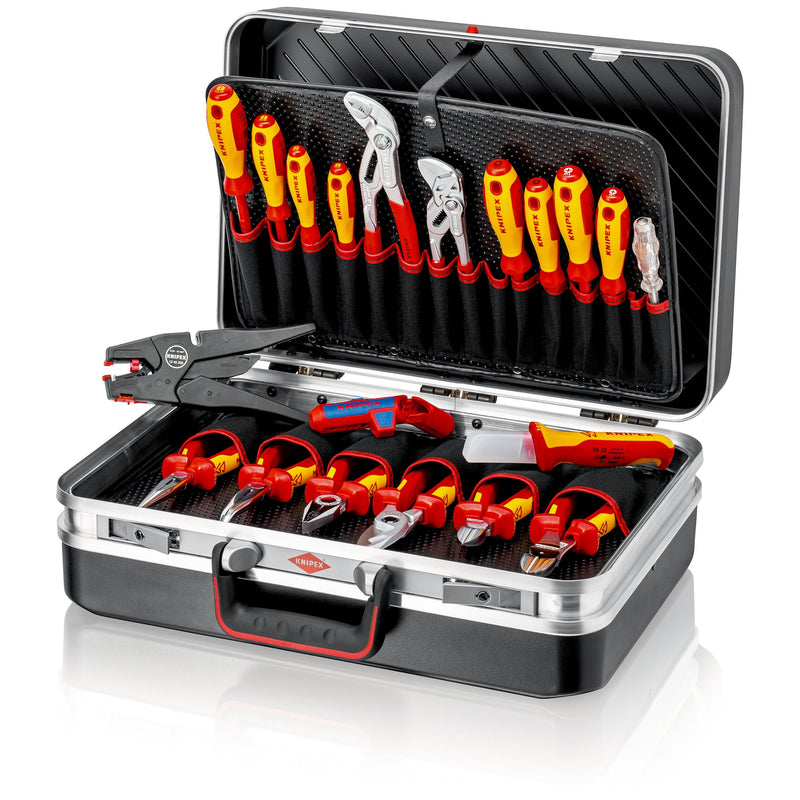 Knipex-Werk - Werkzeugset Werkzeugkoffer 00 21 20 Elektro, 20-teilig  − 1 Stück