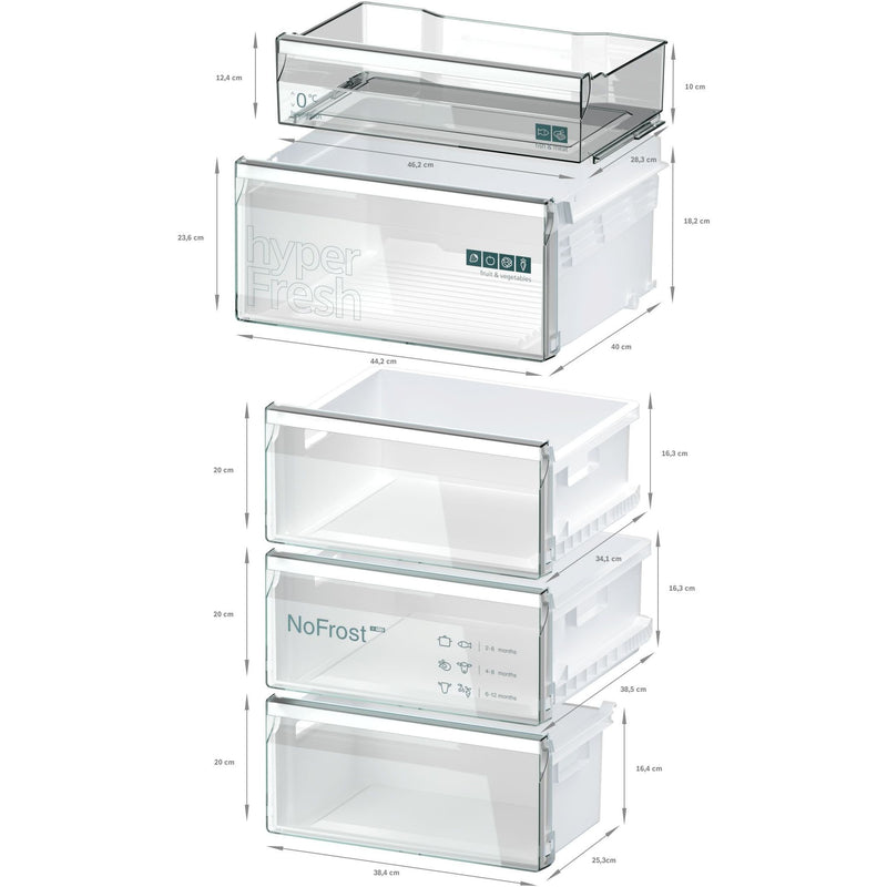 Siemens - Kühl-/Gefrierkombination Kühl/Gefrierkombi KG36N2LCF IQ300