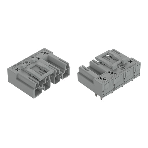 WAGO - Leiterplattensteckverbinder Stecker für Leiterplatten 770-854/011-000/060- 4-polig,grau − 50 Stück