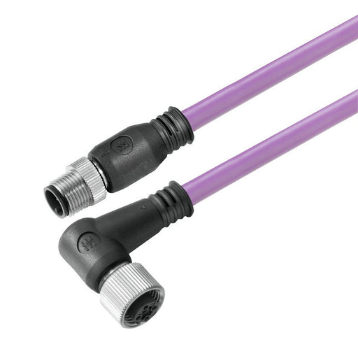 Weidmüller - Patchkabel Kupfer Industrie Verbindungsleitung SAILM12GM12WPB5.0D Polzahl:2