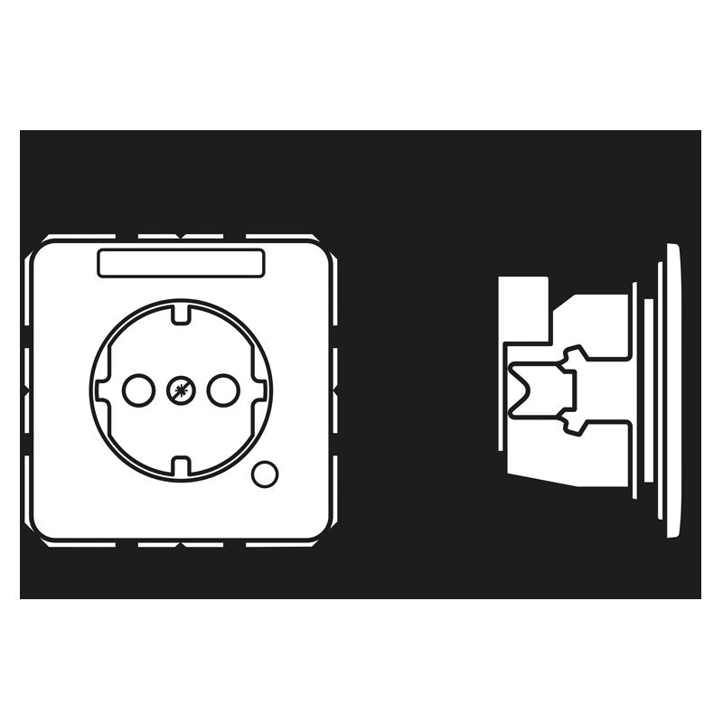 Jung - Steckdose SCHUKO-Steckdose 16 A 250V CD 1520 BFNAKO GN m.Berührungsschutz