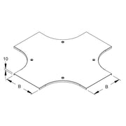 Niedax - Deckel Kreuzstück für Kabeltragsystem Deckel RKSDV 150 F