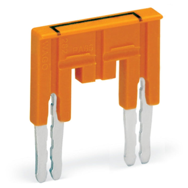 WAGO - Querverbinder/Brücker für Reihenklemme Brücker isoliert orange 282-433/011-000 isoliert,orange − 10 Stück