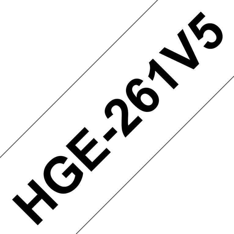 Brother - Schriftband Schriftbandkassette HGe-261V5 8m ws/sw 36mm