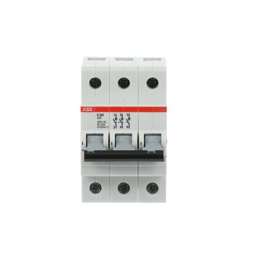 ABB Stotz S&J - Schalter für Reiheneinbau Trennschalter E203/32G Schaltgriff grau