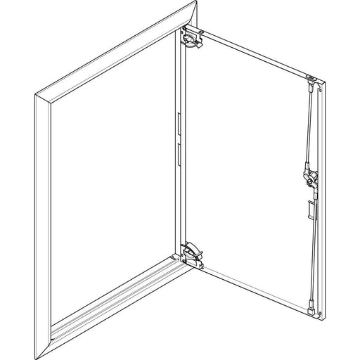 ABN - Tür/Bedientableau (Schaltschrank) Blendrahmen mit Volltüre GBRU26T f.Flachvert.,2x6reih