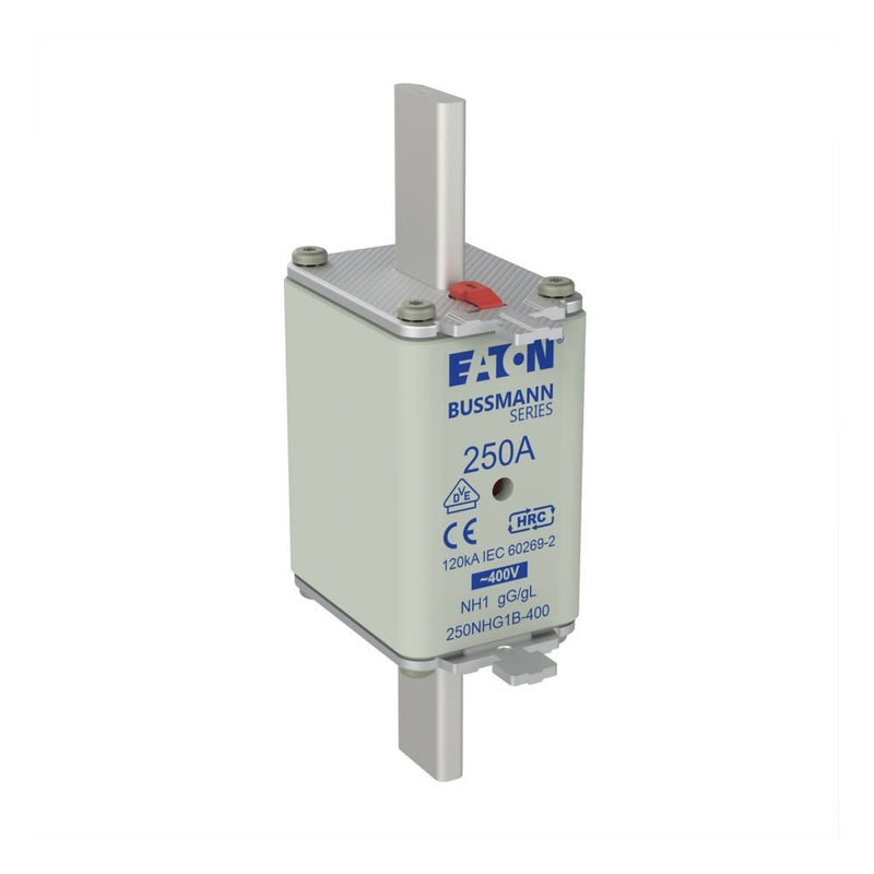 Eaton - Messersicherung Sicherungseinsatz Nieders. 250NHG1B-400 250A AC 400V 120kA − 3 Stück