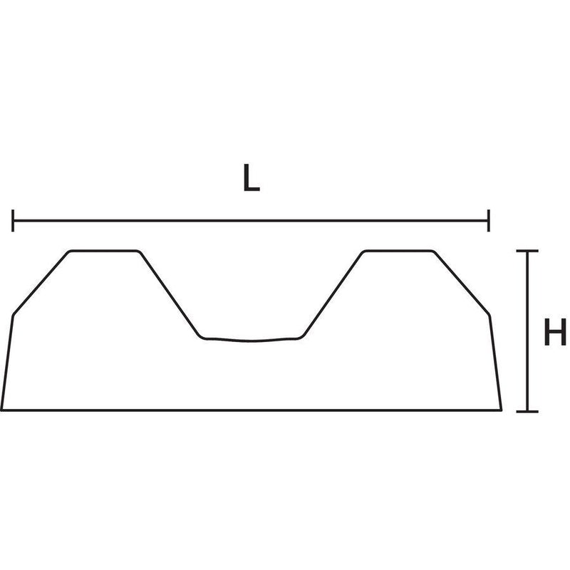 HellermannTyton - Befestigungssockel und -element für Kabelbinder Montagesockel CTQM5-PA66-NA-C1 21x9,5mm natur − 100 Stück
