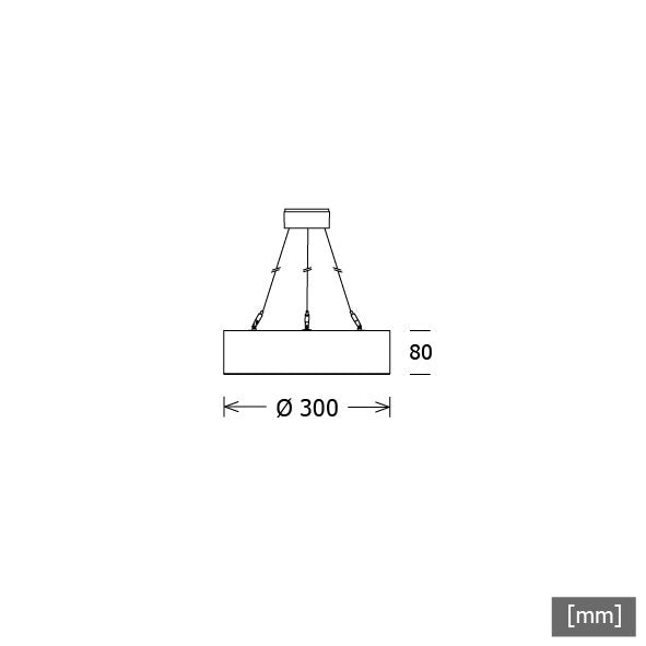 LTS Licht&Leuchten - Pendelleuchte LED-Pendelleuchte SKISP302.840.1DALIsw 840, DALI, sw
