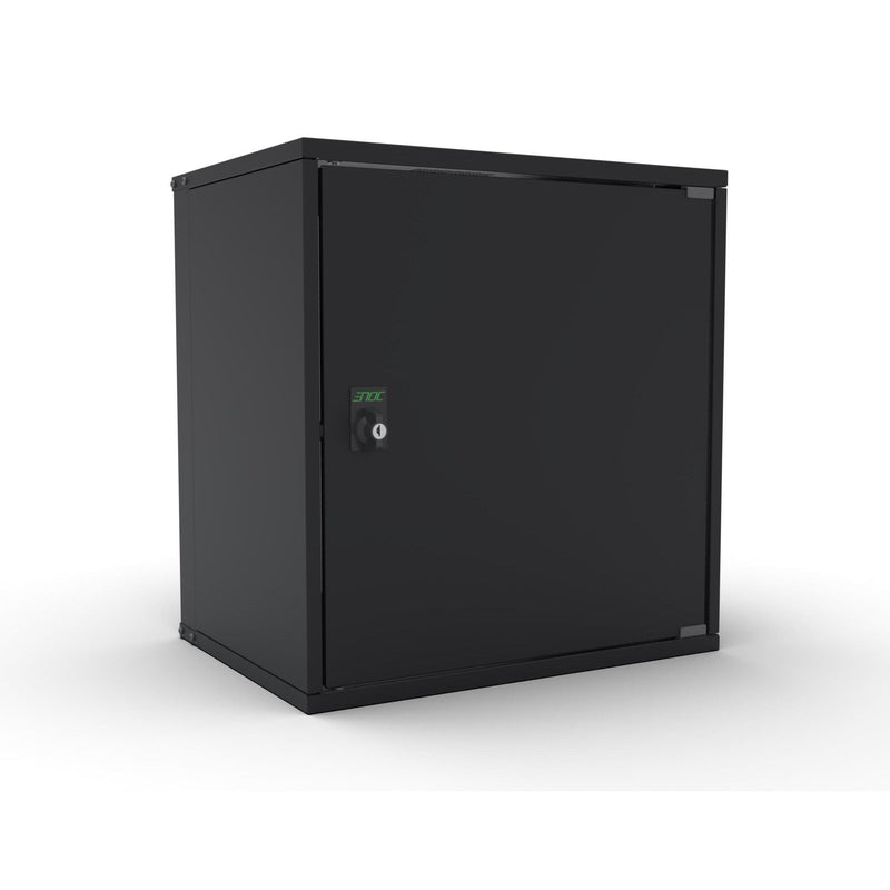 Enoc - Netzwerkgehäuse 19" Basic Wandschrank W3 12-4-P-S 12HE, 400mm Tief, sw