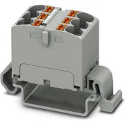 Phoenix Contact - Durchgangs-Reihenklemme Verteilerblock PTFIX 12X4-NS35A BN waager 0,2-6qmm, br − 8 Stück