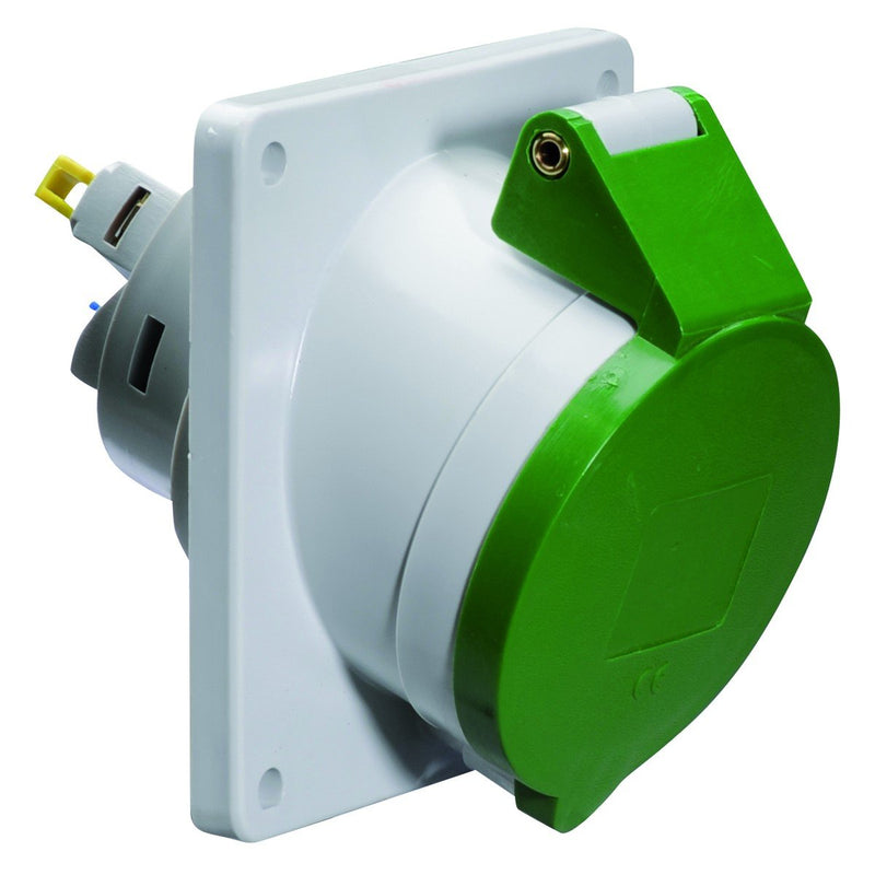 Bals Elektrotech - CEE-Anbausteckdose (IEC 60309) Anbausteckdose geneigt 16A 12781 4p >50V 10h IP44
