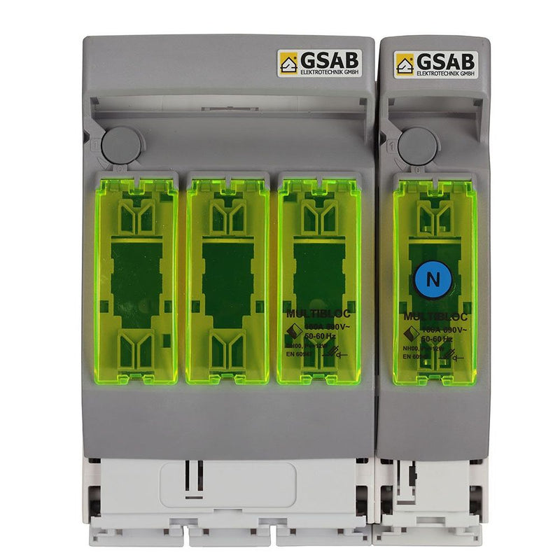 GSAB Elektrotechnik - Sicherungslasttrennschalter NH00 Trenner 99.4.160 4p bis 7qmm