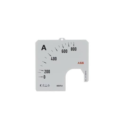 ABB Stotz S&J - Messskala Amperemeter SCL-A1-800/72 800/5A