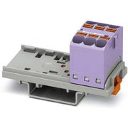 Phoenix Contact - Durchgangs-Reihenklemme Verteilerblock PTFIX 6X4-NS35 VT senkr, 0,2-6qmm viol − 8 Stück