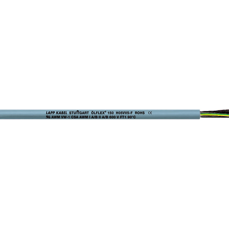 Lapp Kabel&Leitung - Energiekabel < 1 kV, für ortsveränderlichen Einsatz ÖLFLEX 150 3G2,5 0015403/75 − 75 Meter