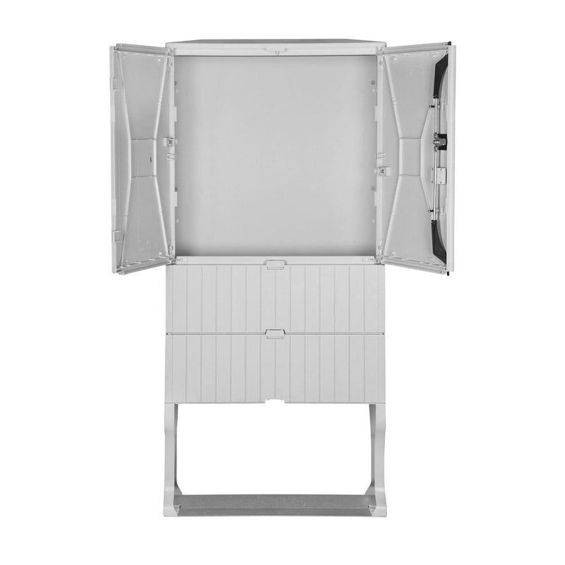GSAB Elektrotechnik - Gehäuse/Schaltschrank (leer) Flachschrank mit Sockel 1F1600M 1600x745x226 mit MP