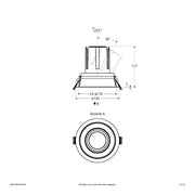 EVN Lichttechnik - Downlight/Strahler/Flutlicht LED-Einbauleuchte modular F04R14SM1840L24D Konfigurationstype