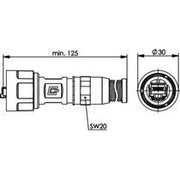 Telegärtner - Modularer Steckverbinder STX V1 RJ45-Steckerset fel 100007458 dkonfektionierbar AW